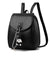 Women's Backpack - Curved Front Flap / Magnetic Closure