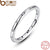 BAMOER 925 Sterling Silver Droplets Stackable Finger Classic Ring