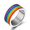 Titanium Steel Rainbow Rings